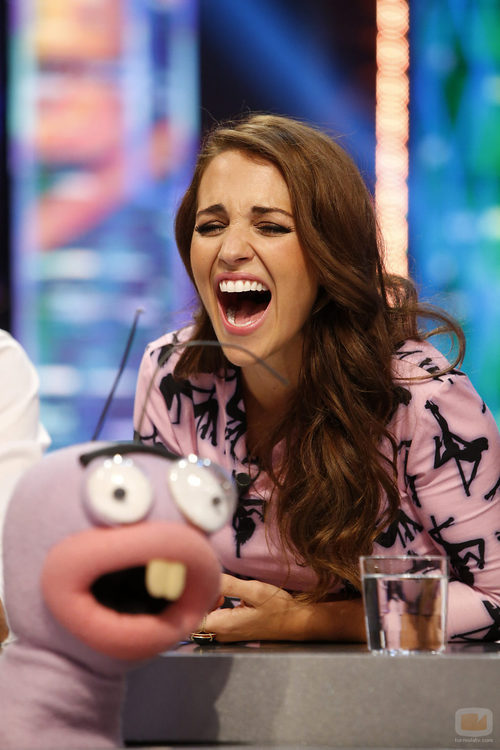 Paula Echevarría con Trancas en 'El hormiguero'