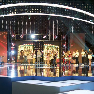 Todos los concursantes en el plató de 'Pequeños Gigantes'