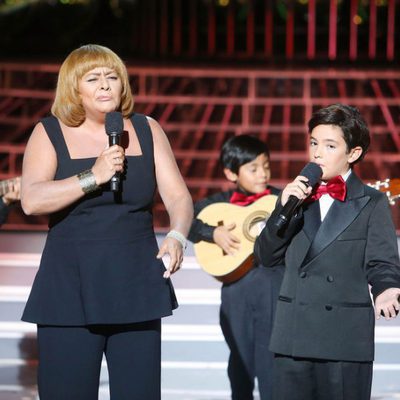 María del Monte y Samuel en la gala 7 de 'Tu cara me suena mini'