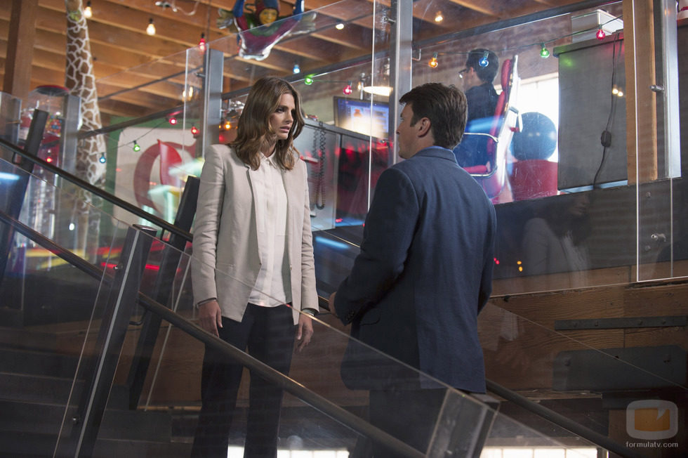 Stana Katic y Nathan Fillion en la séptima temporada de 'Castle'