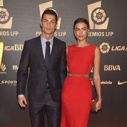 Cristiano Ronaldo y su novia Irina Shayk en los Premios LFP 2014