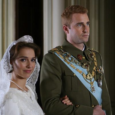 Fernando Gil y Cristina Brondo en el día de su boda en 'El rey'