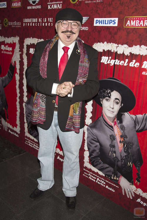 Moncho Borrajo en el estreno de la obra de teatro 'Miguel de Molina al desnudo'