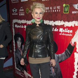 Karmele Marchante en el estreno de la obra de teatro 'Miguel de Molina al desnudo'