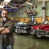 José Vicente Díez en su taller M&M Clásicos