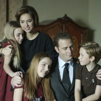 Juan Carlos con la Familia Real en 'El rey'