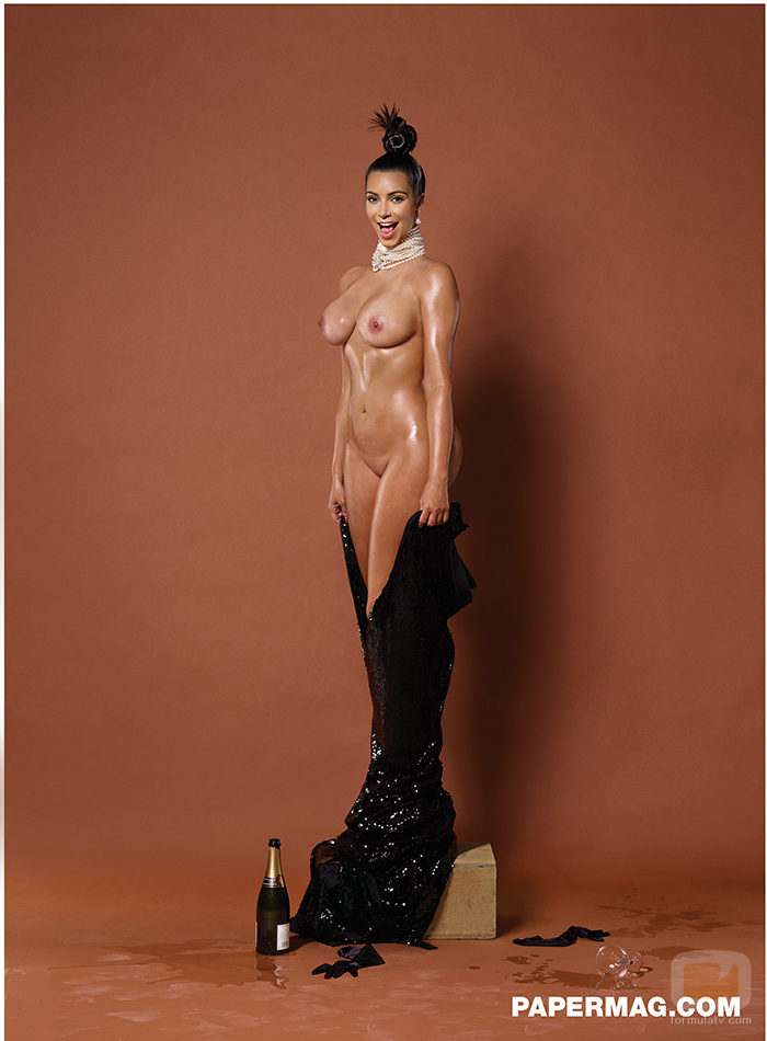 Kim Kardashian protagoniza un desnudo integral en la revista Paper