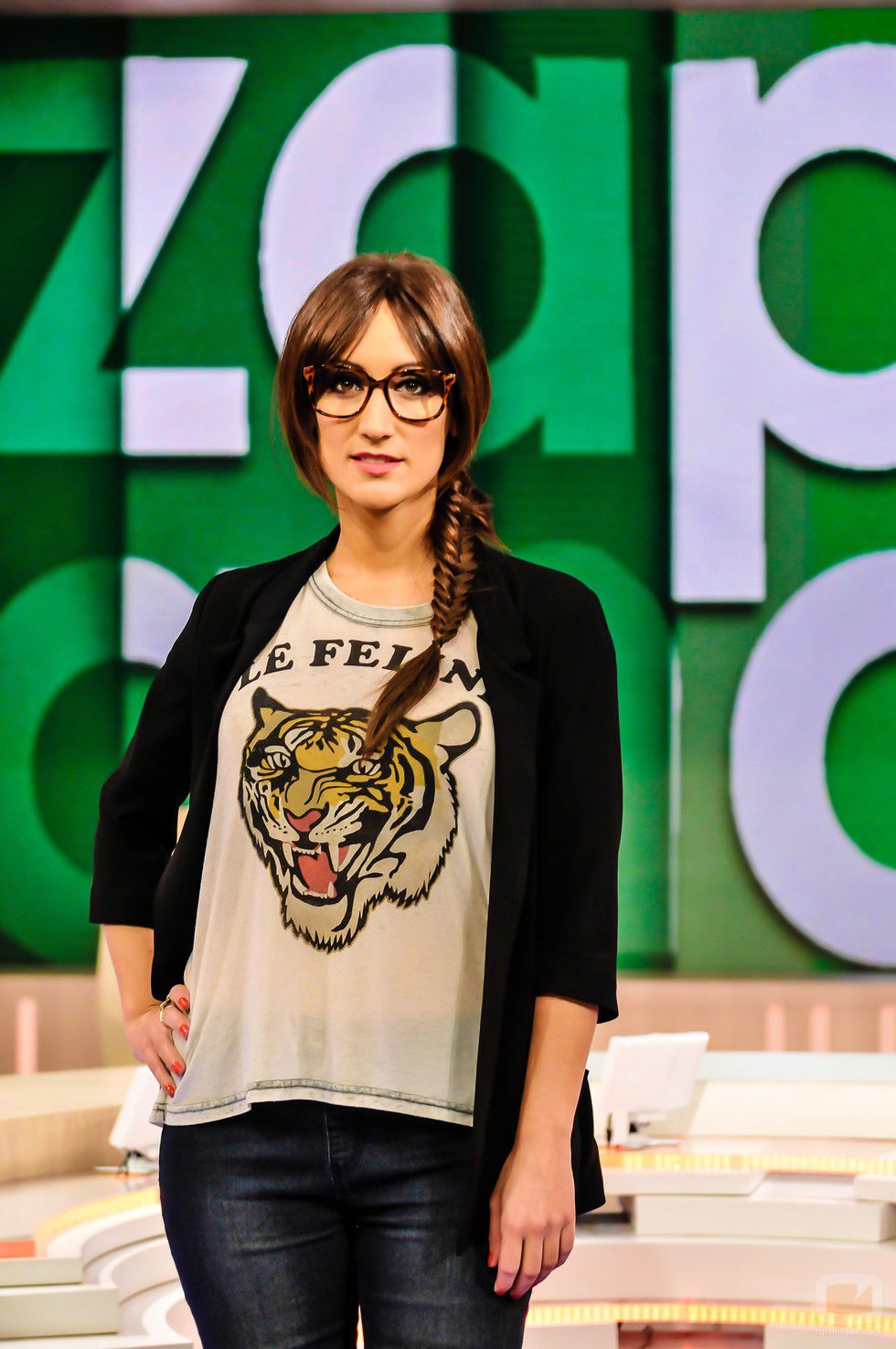 Ana Morgade en el plató de 'Zapeando'