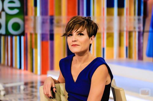 Sara Escudero en el plató de 'Zapeando'