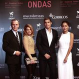 José Coronado, Thaïs Blume, Álex González y Hiba Abouk en los Premios Ondas 2014