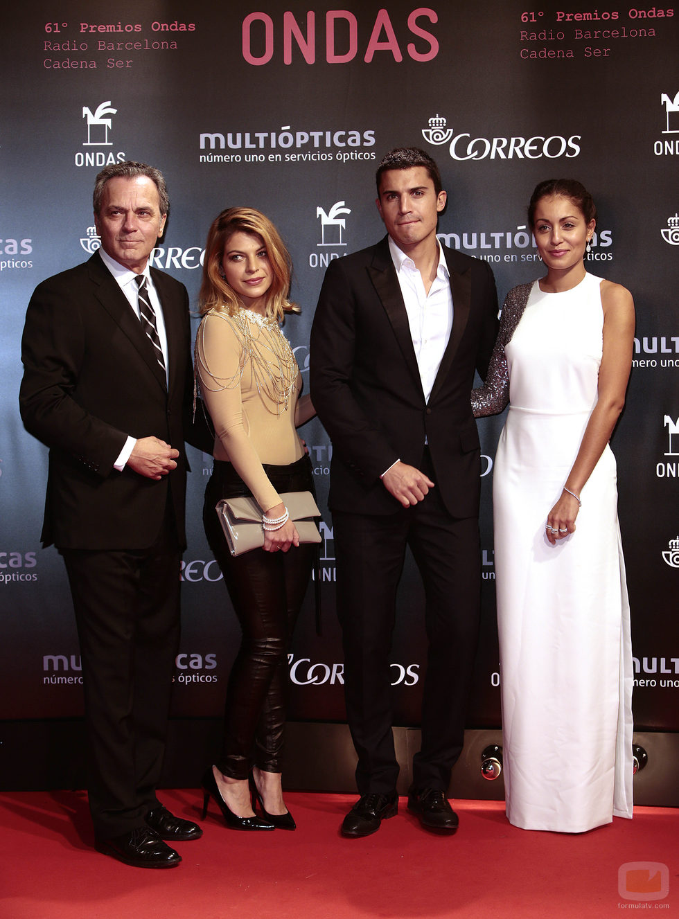 José Coronado, Thaïs Blume, Álex González y Hiba Abouk en los Premios Ondas 2014