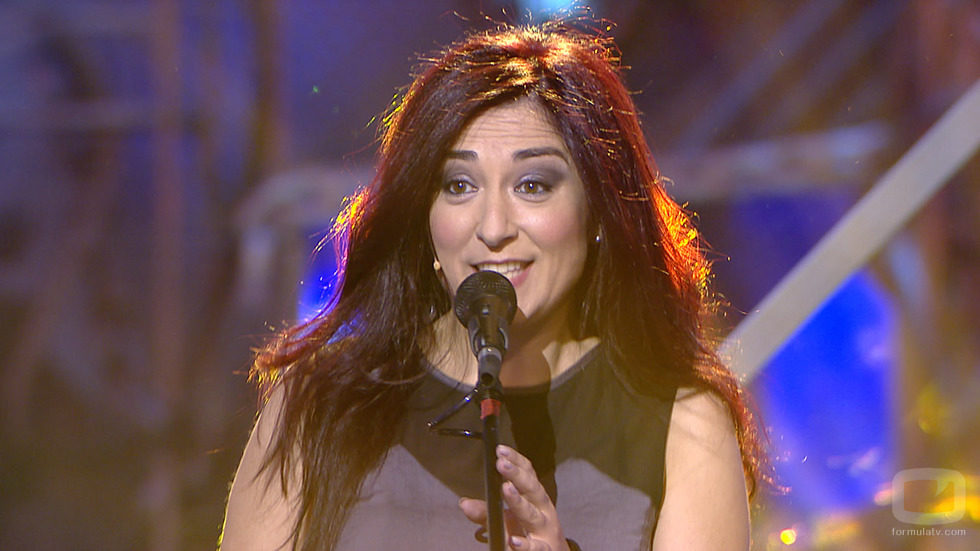 Ángeles Muñoz integrante del grupo Camela canta en 'Killer Karaoke'