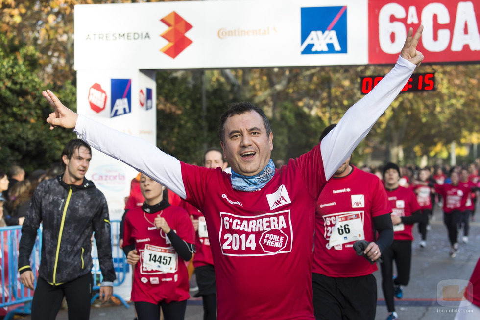 Roberto Brasero en la carrera "Ponle freno"