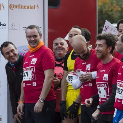 Diversos rostros de Antena 3 en la carrera "Ponle freno"