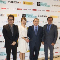 Daniel Écija, Pilar Nadal, José Ramón Diez y José Miguel Contreras en los premios Talento 2014