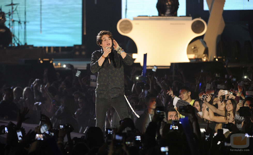 Vamps durante su actuación en los Premios 40 Principales 2014 