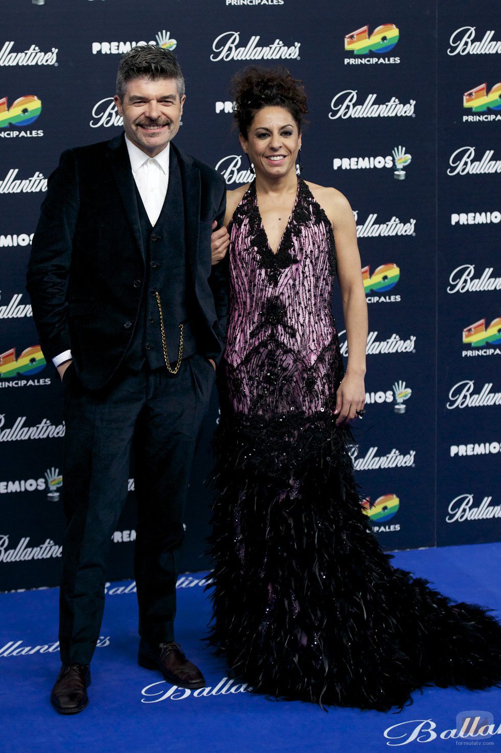 Nacho Guerreros y Cristina Medina Premios 40 principales 2014