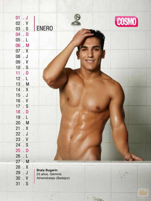 Brais Bugarin es enero en el Calendario de Hombres 2015