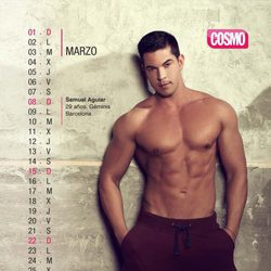 Samuel Aguiar es marzo en el Calendario de Hombres 2015