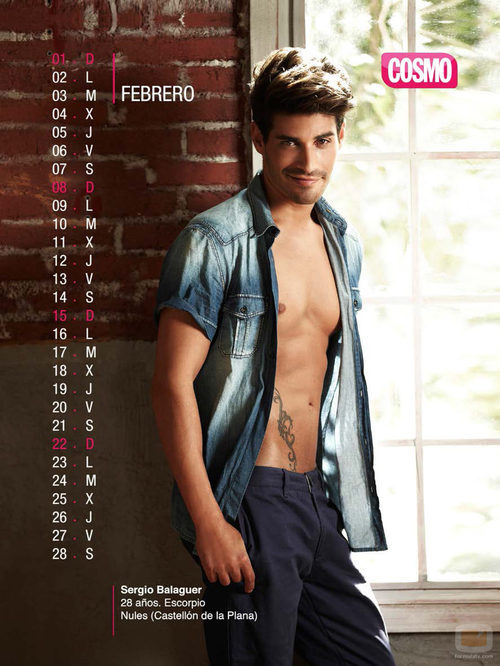 Sergio Balaguer es febrero en el Calendario de Hombres 2015