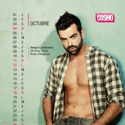 Sergio Lumbreras es octubre en el Calendario de Hombres 2015