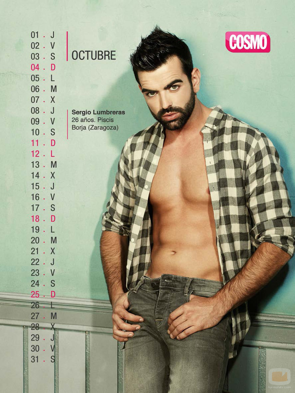 Sergio Lumbreras es octubre en el Calendario de Hombres 2015