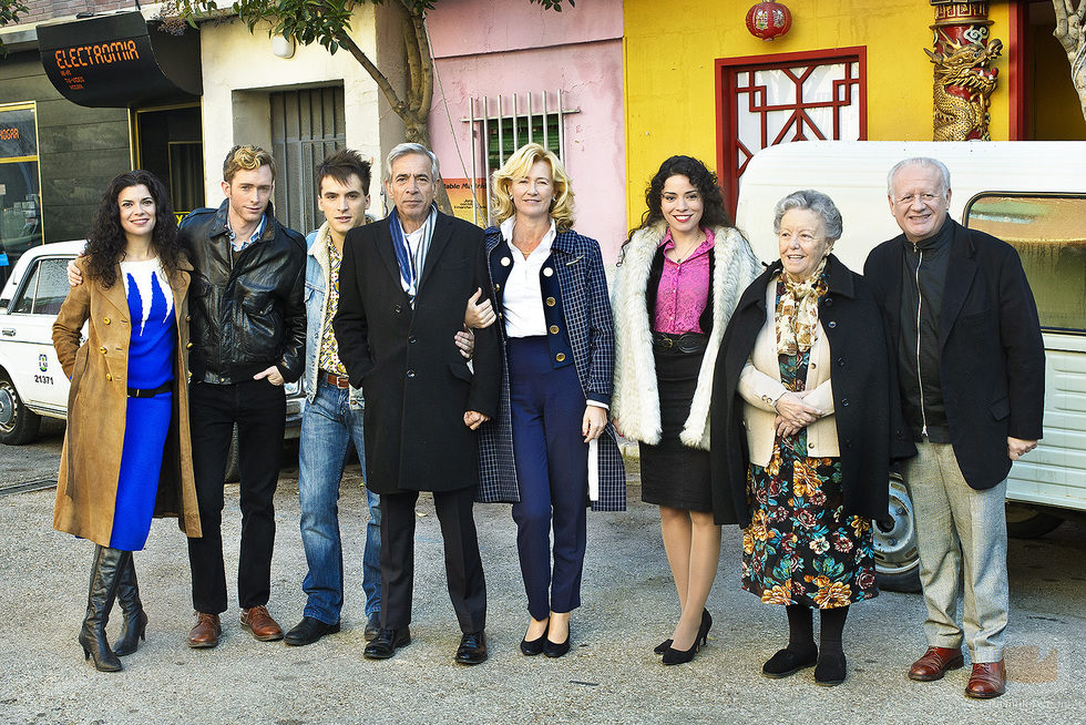 La familia Alcántara en la presentación de la 16ª temporada de 'Cuéntame cómo paso'