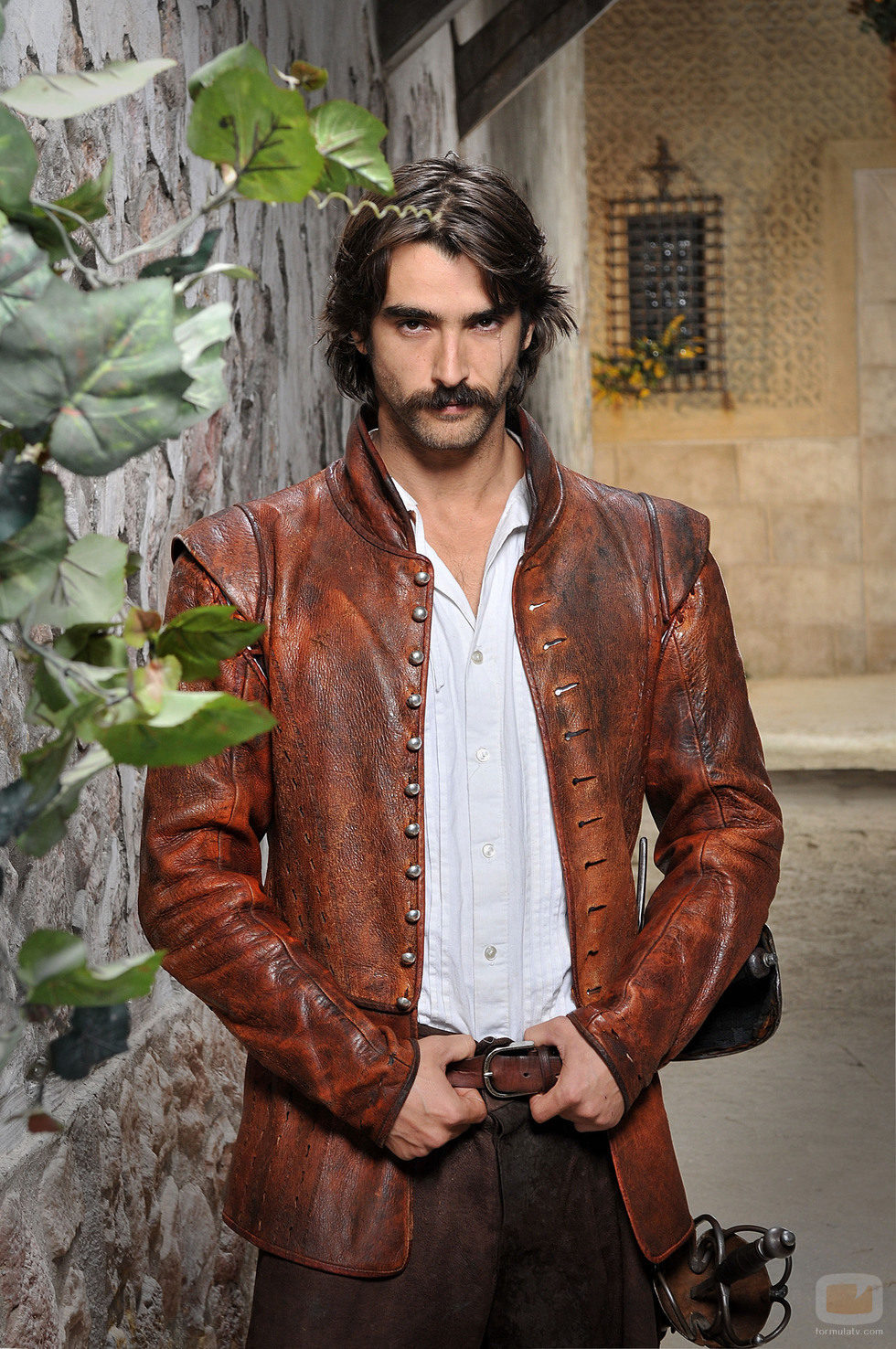 Aitor Luna caracterizado como capitán Alatriste