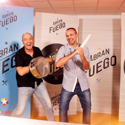 Íñigo Urrechu y Rodrigo de la Calle en el casting de 'Abran fuego'