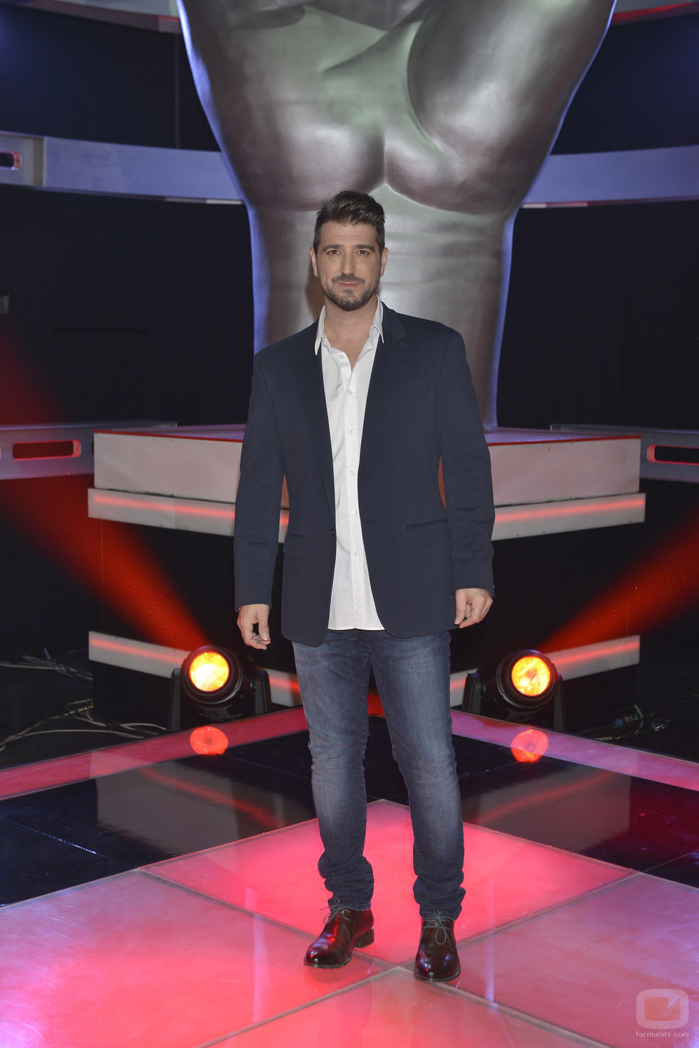 Antonio Orozco en el plató de 'La Voz'