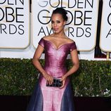 Kerry Washington en la alfombra roja de los Globos de Oro 2015