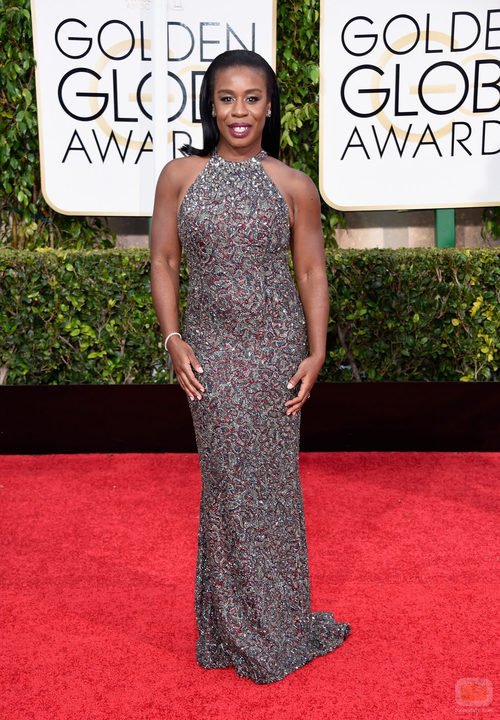 Uzo Aduba en los Globos de Oro 2015