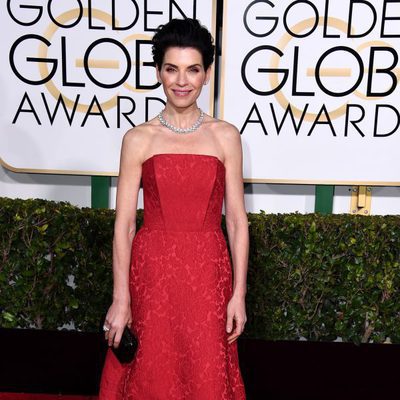 Julianna Margulies en los Globos de Oro 2015