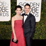 Julianna Margulies y Keith Lieberthal en los Globos de Oro 2015