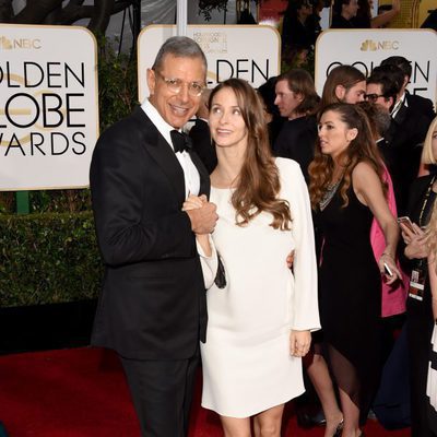 Jeff Goldblum en los Globos de Oro 2015