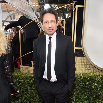 David Duchovny en los Globos de Oro 2015
