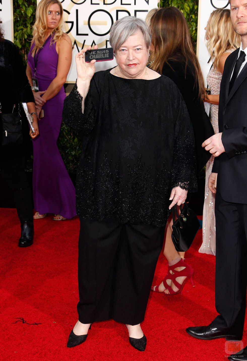 Kathy Bates en los Globos de Oro 2015