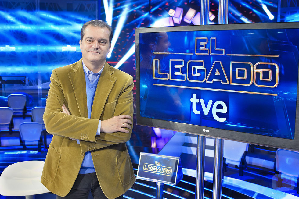 Ramón García en el plató de 'El legado'