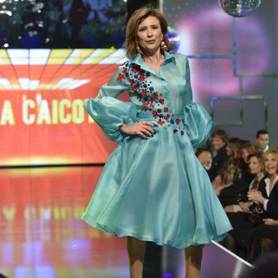 Gema López desfilando en la 'Sálvame Fashion Week'
