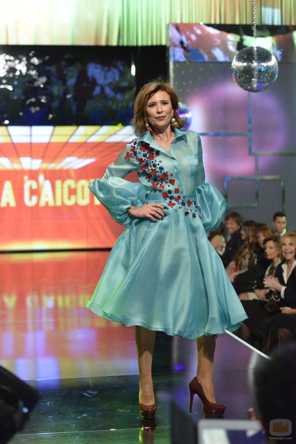 Gema López desfilando en la 'Sálvame Fashion Week'