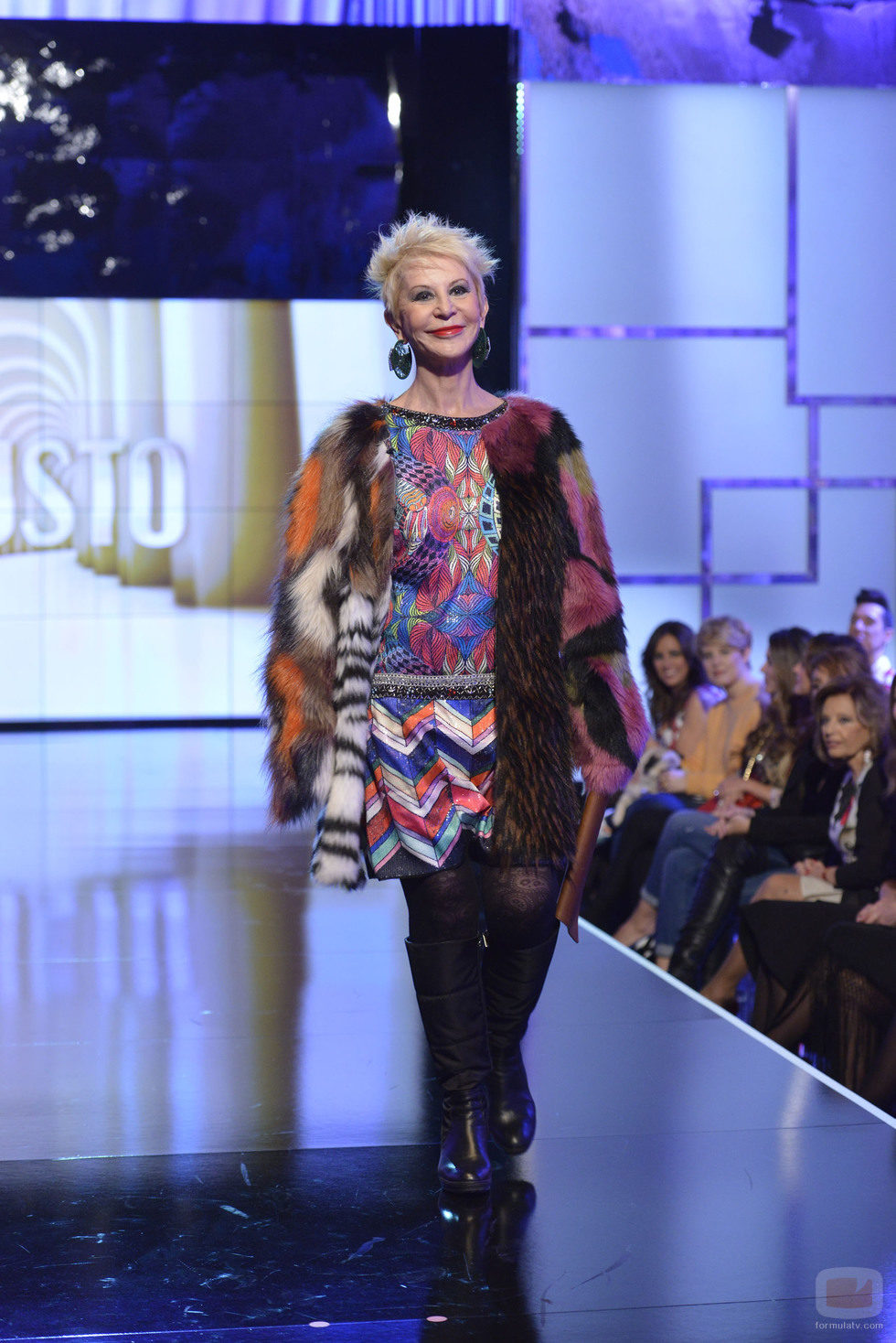 Karmele Marchante, de Custo Barcelona en la 'Sálvame Fashion Week'