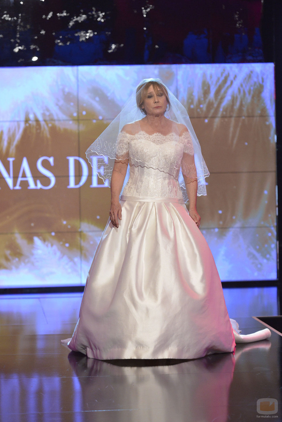 Mila Ximénez, vestida de novia en la 'Sálvame Fashion Week'
