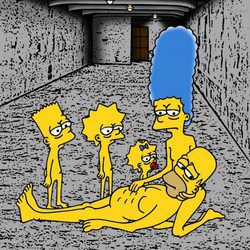 Ilustración de 'Los Simpson' en el campo de concentración