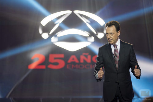 Matías Prats en la Gala 25 Aniversario de Antena 3