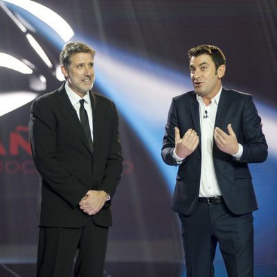 Emilio Aragón y Arturo Valls en la Gala del 25 Aniversario de Antena 3
