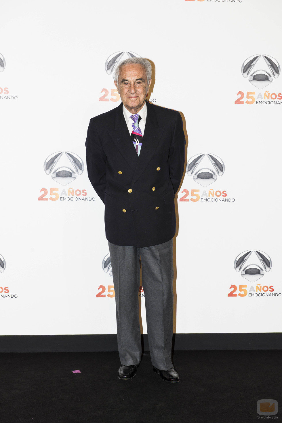 José María Carrascal en la fiesta del 25 aniversario de Antena 3