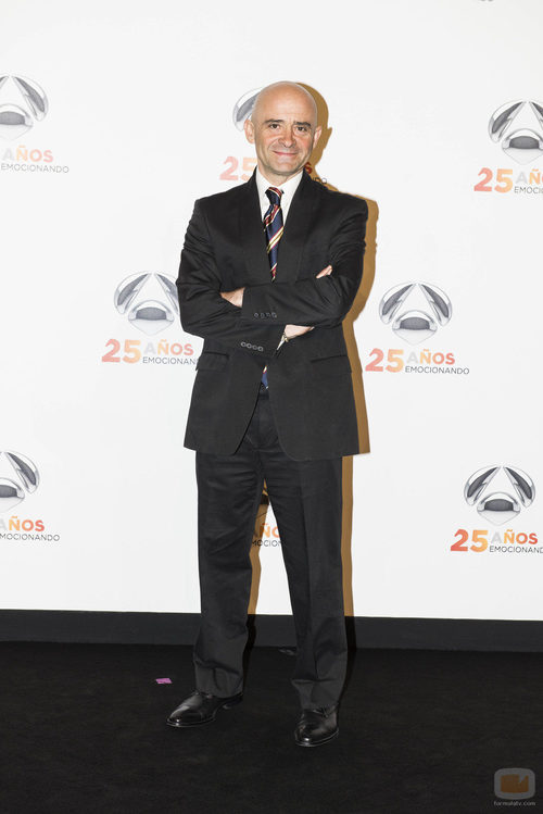 Antonio Lobato en la fiesta del 25 aniversario de Antena 3