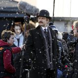 Martin Freeman rodando el especial de Navidad 2015 de 'Sherlock'