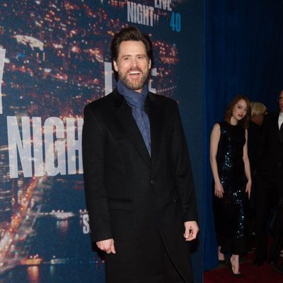 Jim Carrey en el 40 aniversario de 'Saturday Night Live'