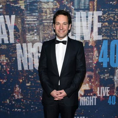 Paul Rudd en la fiesta aniversario de 'Saturday Night Live'
